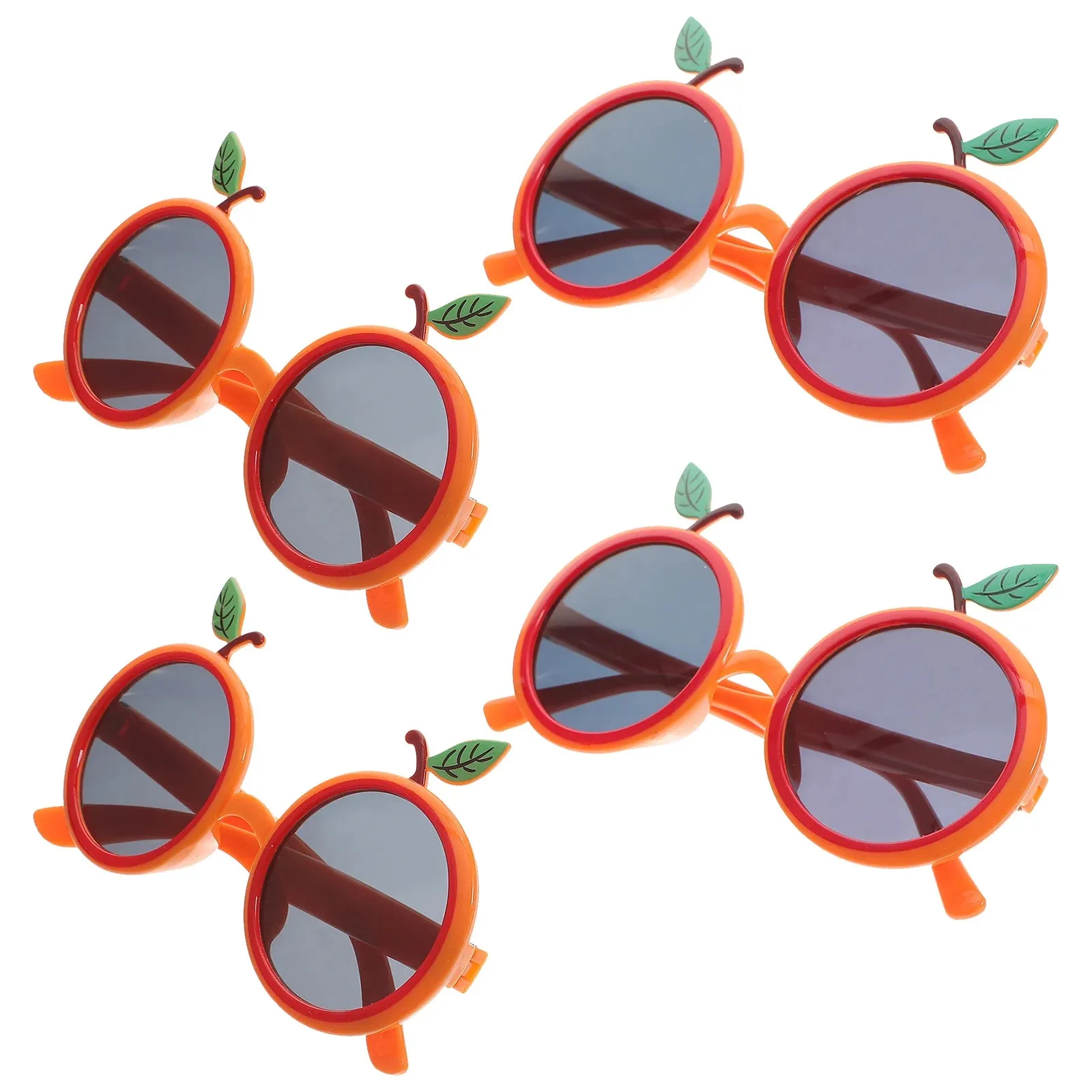 4 Pcs Orange Kids Glasses