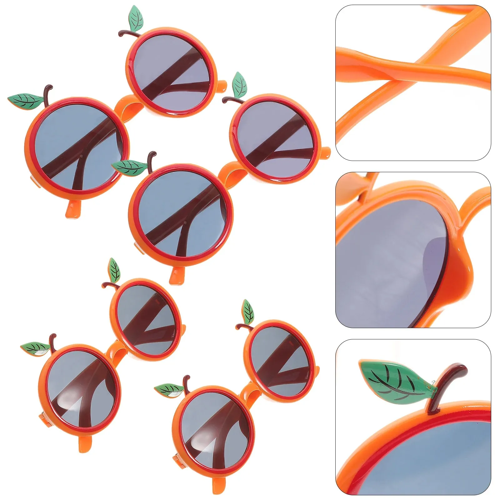 4 Pcs Orange Kids Glasses