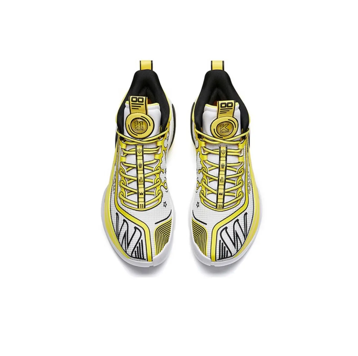 Anta Men's Klay Thompson Kt7 “Neptune soup” Basketball Sheos - White/Yellow