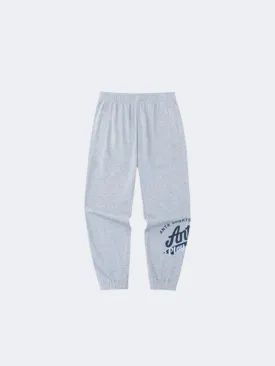 Anta Vintage Sports Knit Track Pants Grey Men Lifestyle Pant Grey