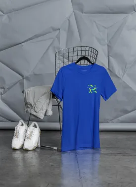 Blue Regular Fit Printed T-Shirt