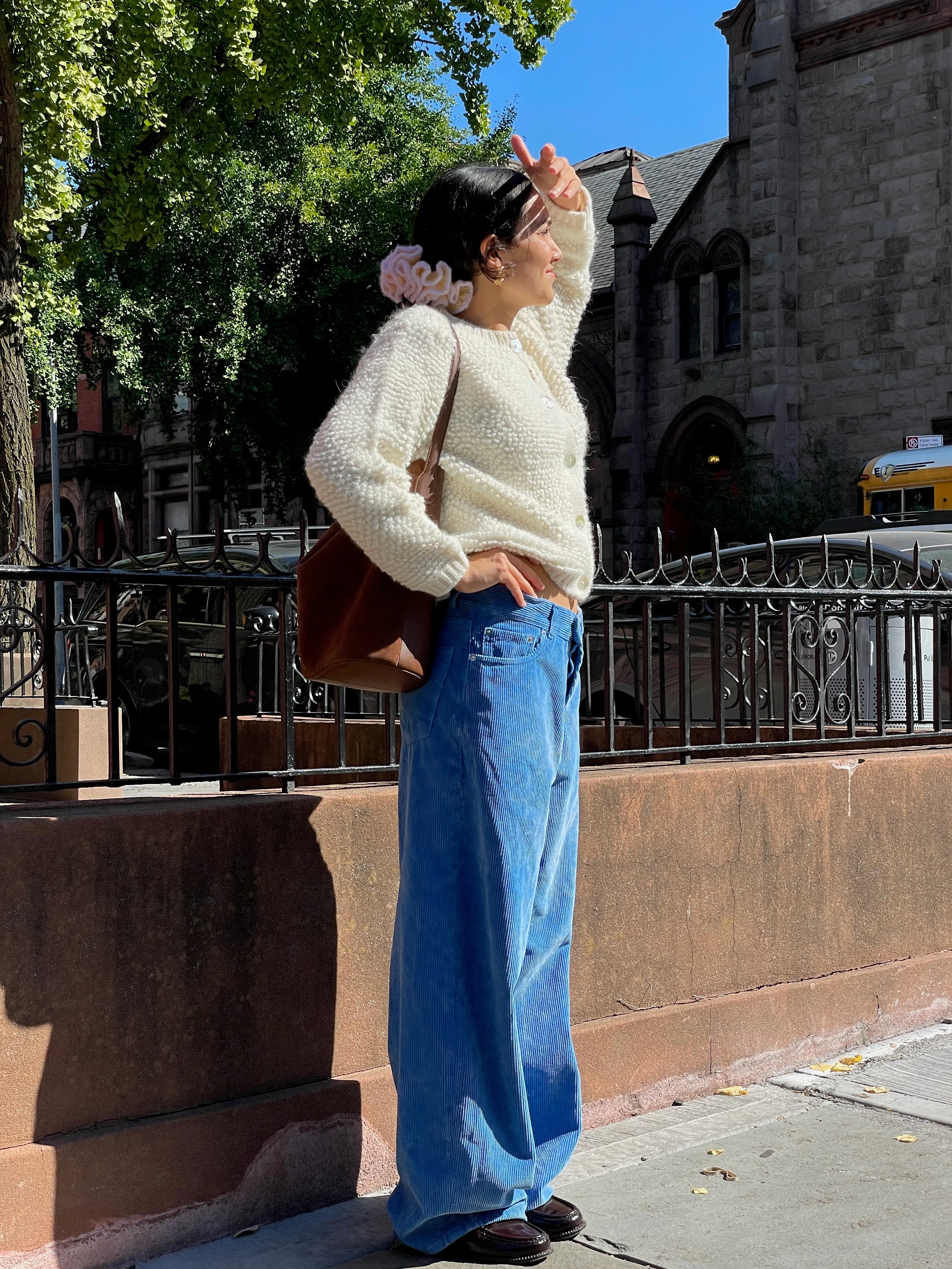 Bunda Loop Cardigan Sweater- Ivory