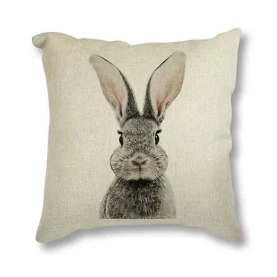 Bunny Rabbit Decorative Cushion Cover