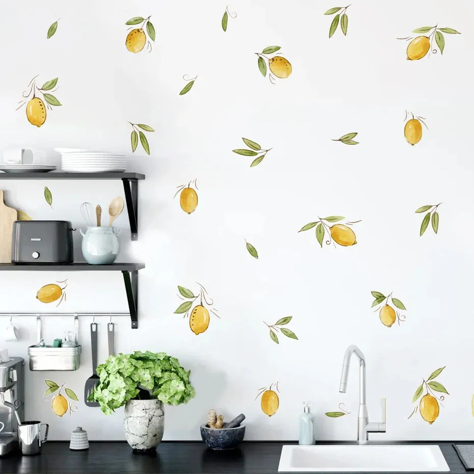 Cartoon Lemons Wall Stickers