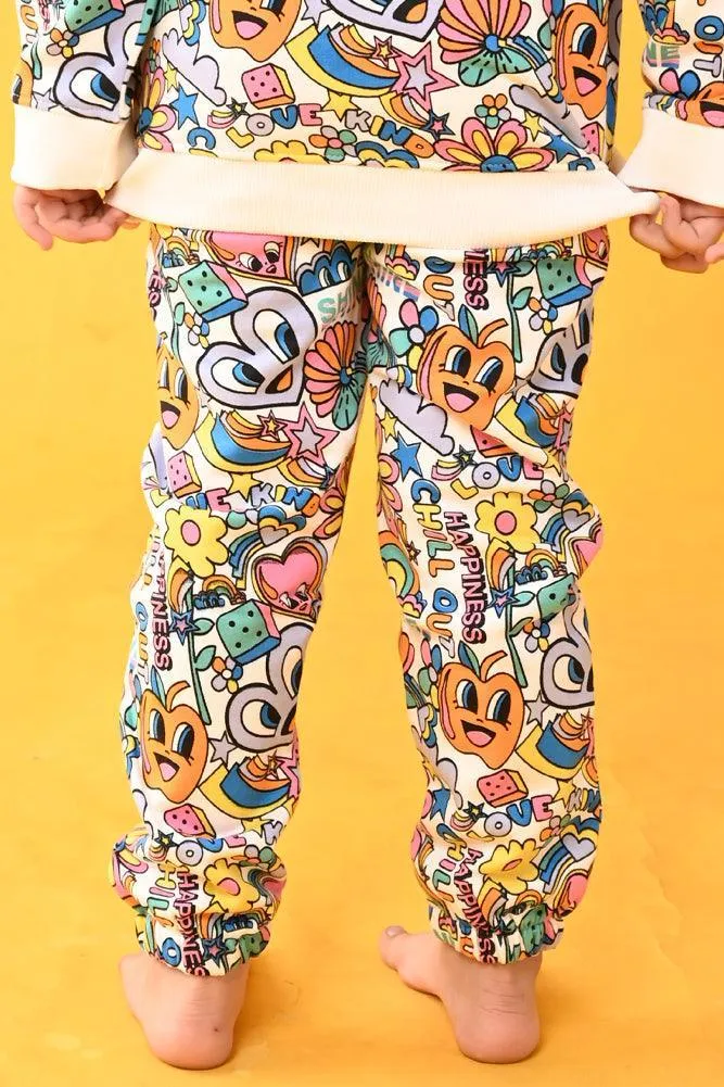 CHILL OUT FLEECE JOGGER - WHITE