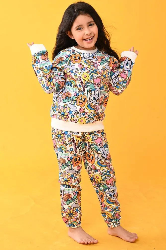 CHILL OUT FLEECE JOGGER - WHITE
