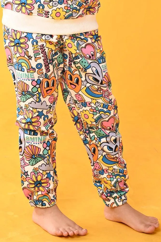 CHILL OUT FLEECE JOGGER - WHITE