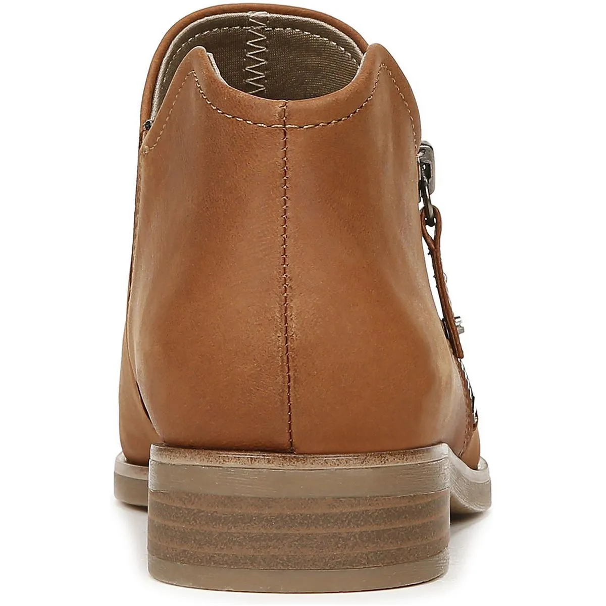 Dr. Scholl's Shoes Womens Avenue Zip Leather Ankle Booties