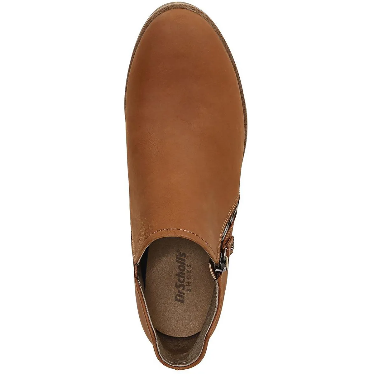 Dr. Scholl's Shoes Womens Avenue Zip Leather Ankle Booties