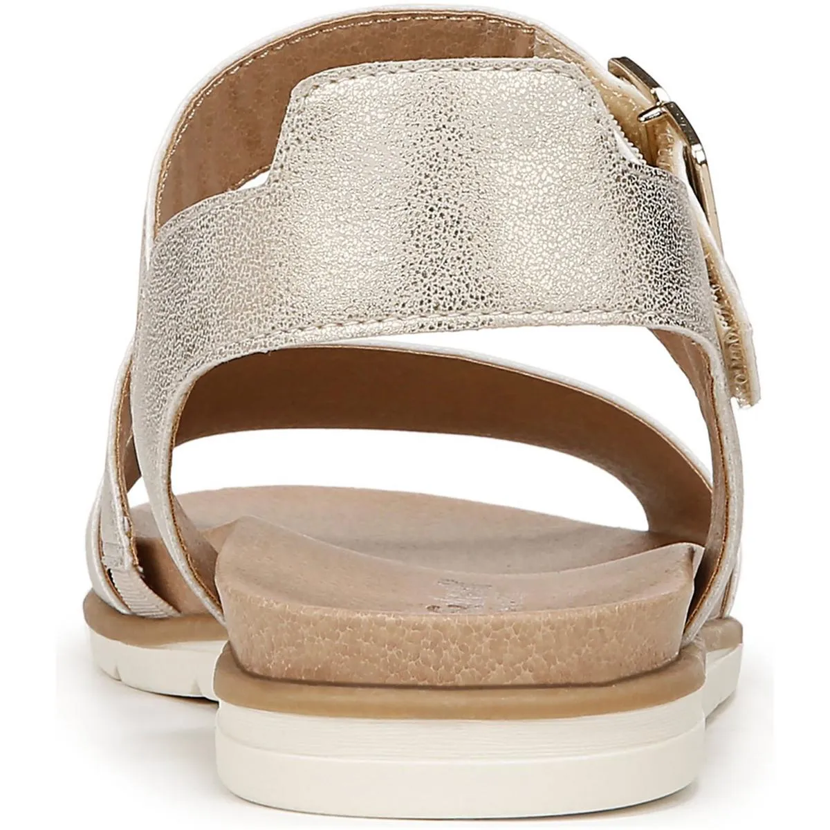 Dr. Scholl's Shoes Womens Nicely Fun Faux Leather Cushioned Slingback Sandals