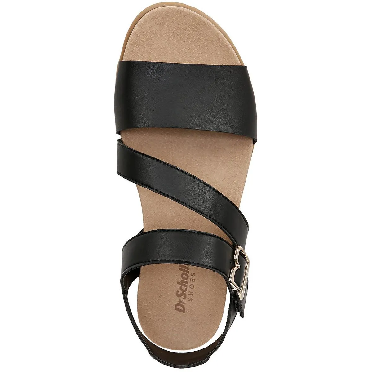Dr. Scholl's Shoes Womens Nicely Fun Faux Leather Cushioned Slingback Sandals