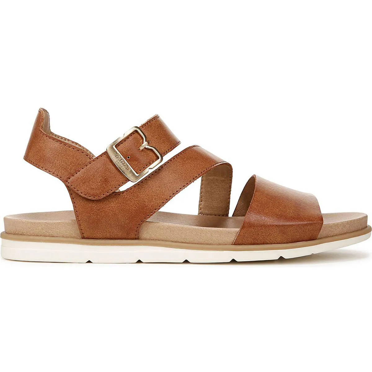 Dr. Scholl's Shoes Womens Nicely Fun Faux Leather Cushioned Slingback Sandals