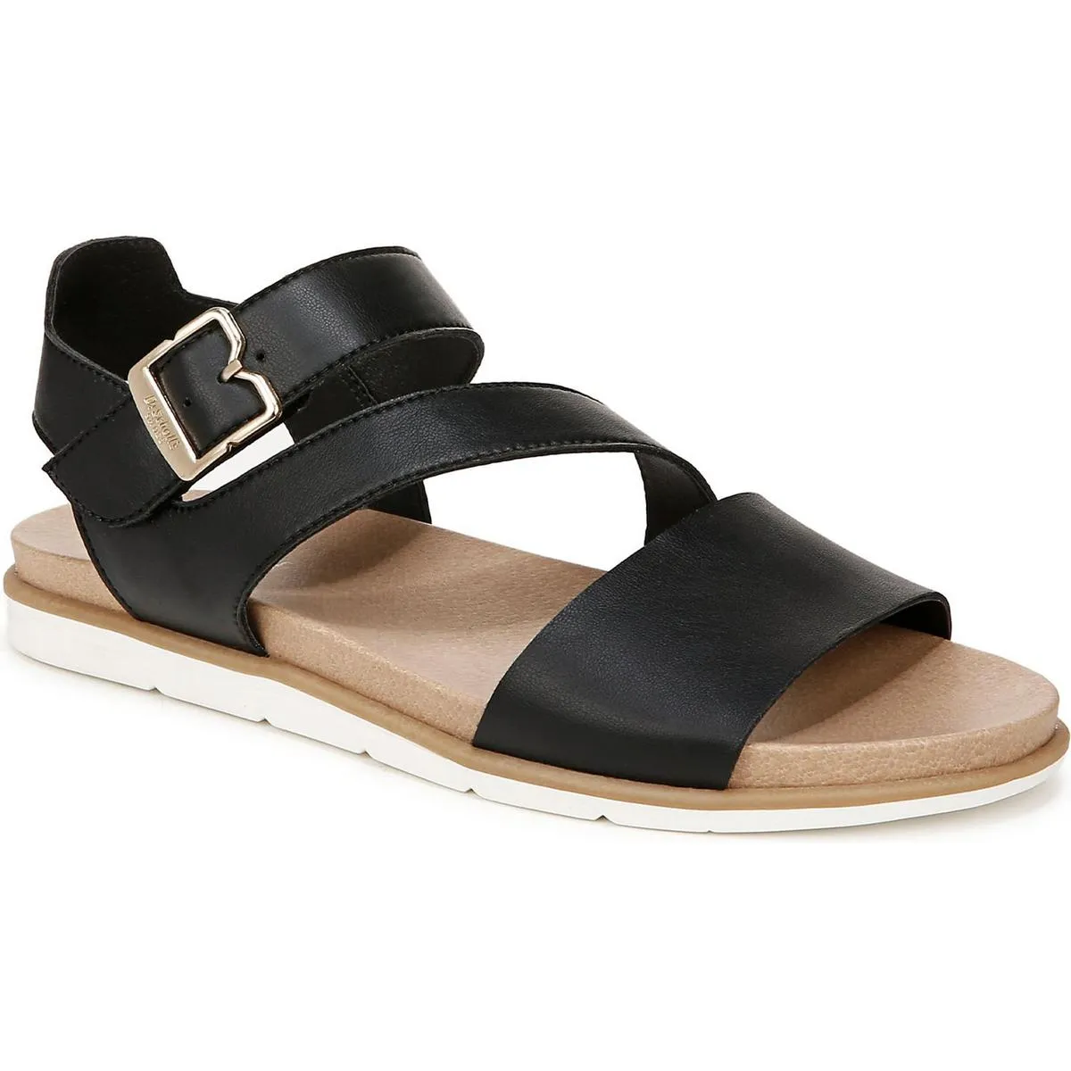 Dr. Scholl's Shoes Womens Nicely Fun Faux Leather Cushioned Slingback Sandals