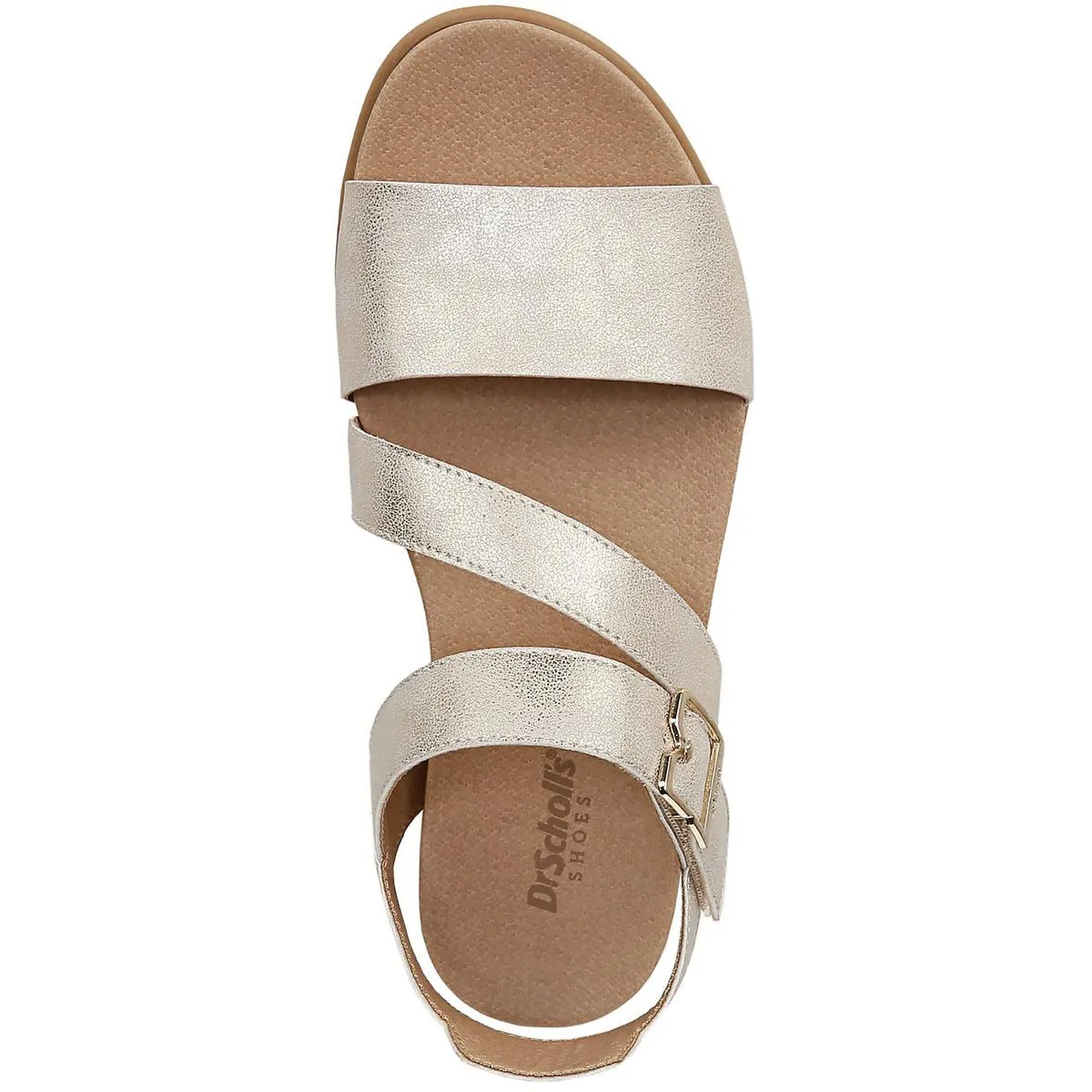 Dr. Scholl's Shoes Womens Nicely Fun Faux Leather Cushioned Slingback Sandals