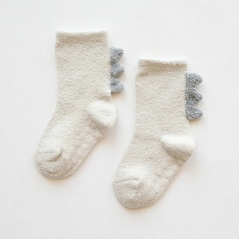 Fleece Cotton Dinosaur Socks