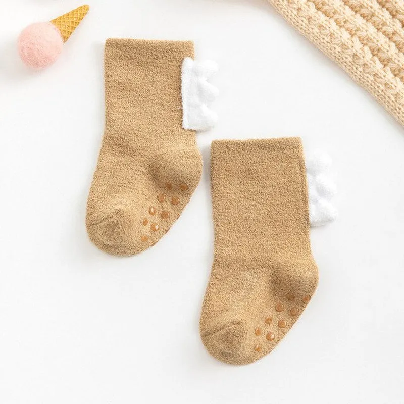 Fleece Cotton Dinosaur Socks