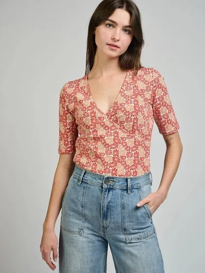 Gianna Wrap Top - Matisse Vermillion