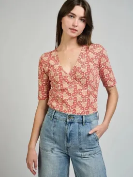 Gianna Wrap Top - Matisse Vermillion