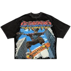 Godspeed Ollie T-Shirt (Black Wash) - GSOBLKWSH