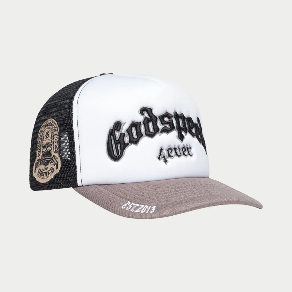 GS Forever Foam Trucker Hat (Black/Grey) - GS4EVERBLKGRY