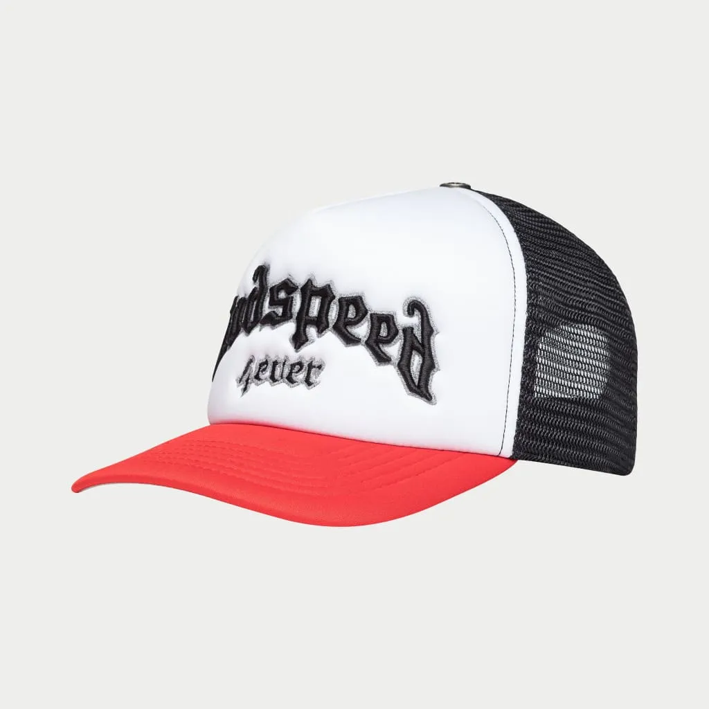 Gs Forever Foam Trucker Hat (Black/Red) - GO001CAPBLKRED