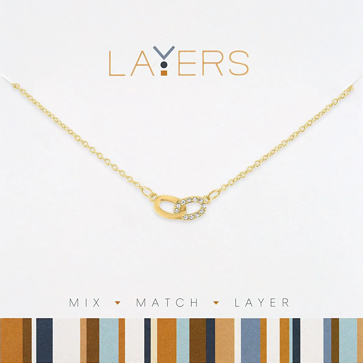 LAY179G Necklace, Gold,  Links
