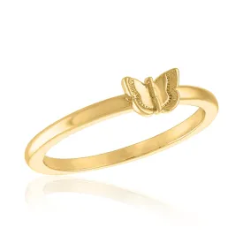 LAYRING86 [Size 6-9]  Layers Ring, Petite Butterfly Gold