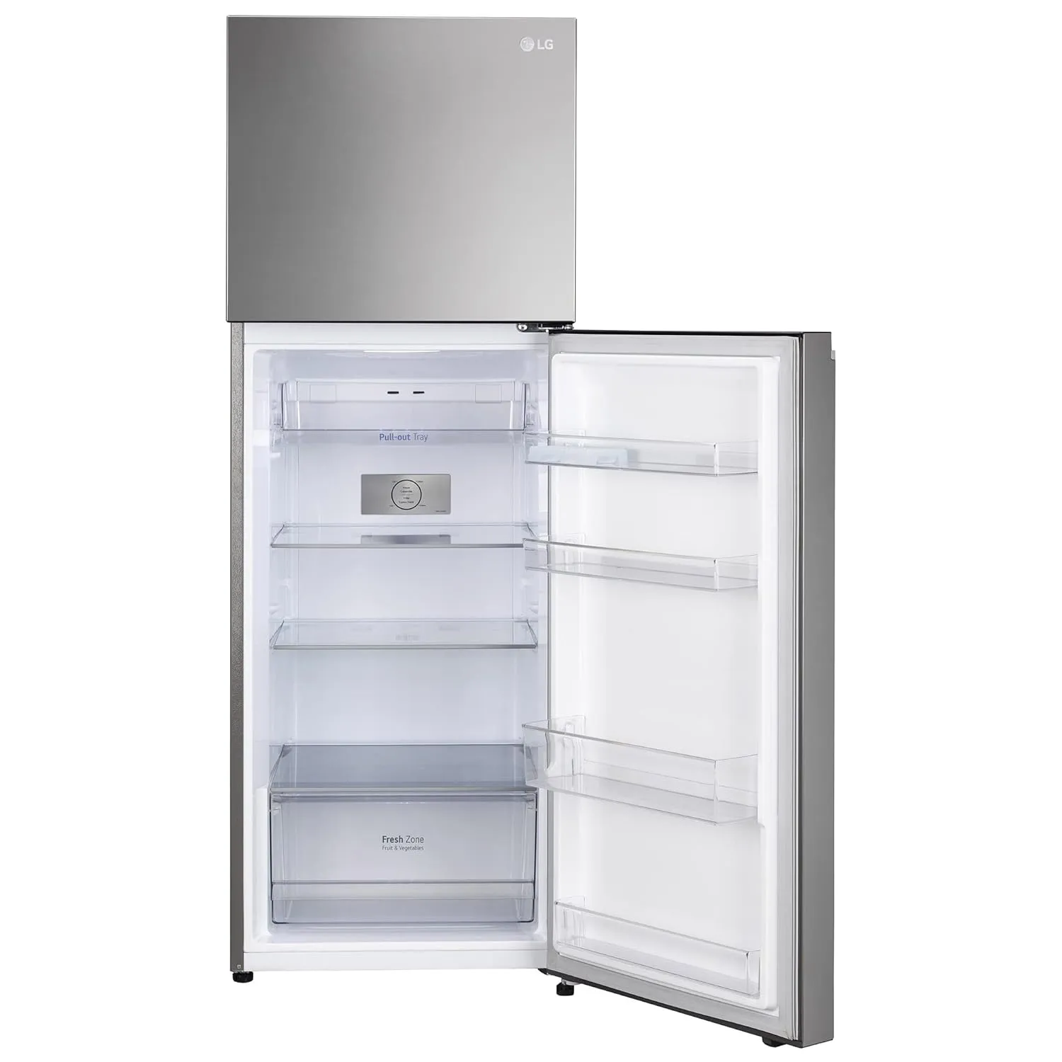 LG GL-S342SPZY 322 Litre Frost-Free Smart Inverter Double Door Refrigerator (Shiny Steel, Convertible & Multi Air Flow)