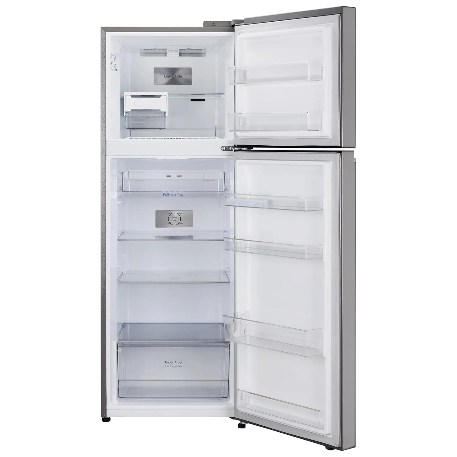 LG GL-S342SPZY 322 Litre Frost-Free Smart Inverter Double Door Refrigerator (Shiny Steel, Convertible & Multi Air Flow)