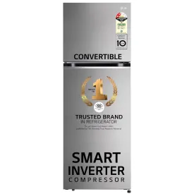 LG GL-S342SPZY 322 Litre Frost-Free Smart Inverter Double Door Refrigerator (Shiny Steel, Convertible & Multi Air Flow)