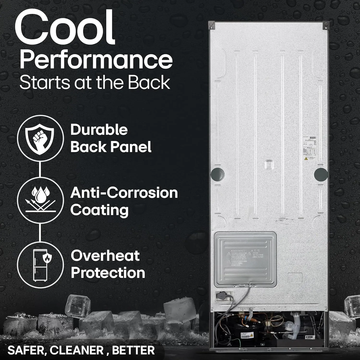 LG GL-S342SPZY 322 Litre Frost-Free Smart Inverter Double Door Refrigerator (Shiny Steel, Convertible & Multi Air Flow)