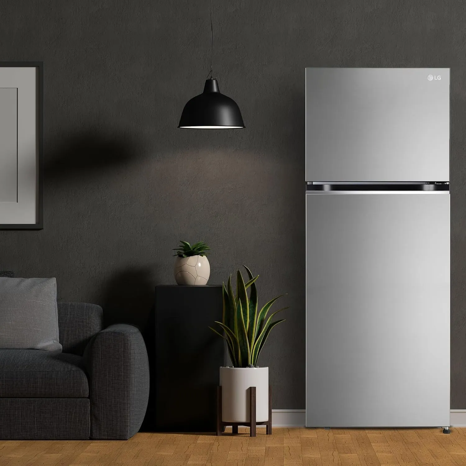 LG GL-S342SPZY 322 Litre Frost-Free Smart Inverter Double Door Refrigerator (Shiny Steel, Convertible & Multi Air Flow)