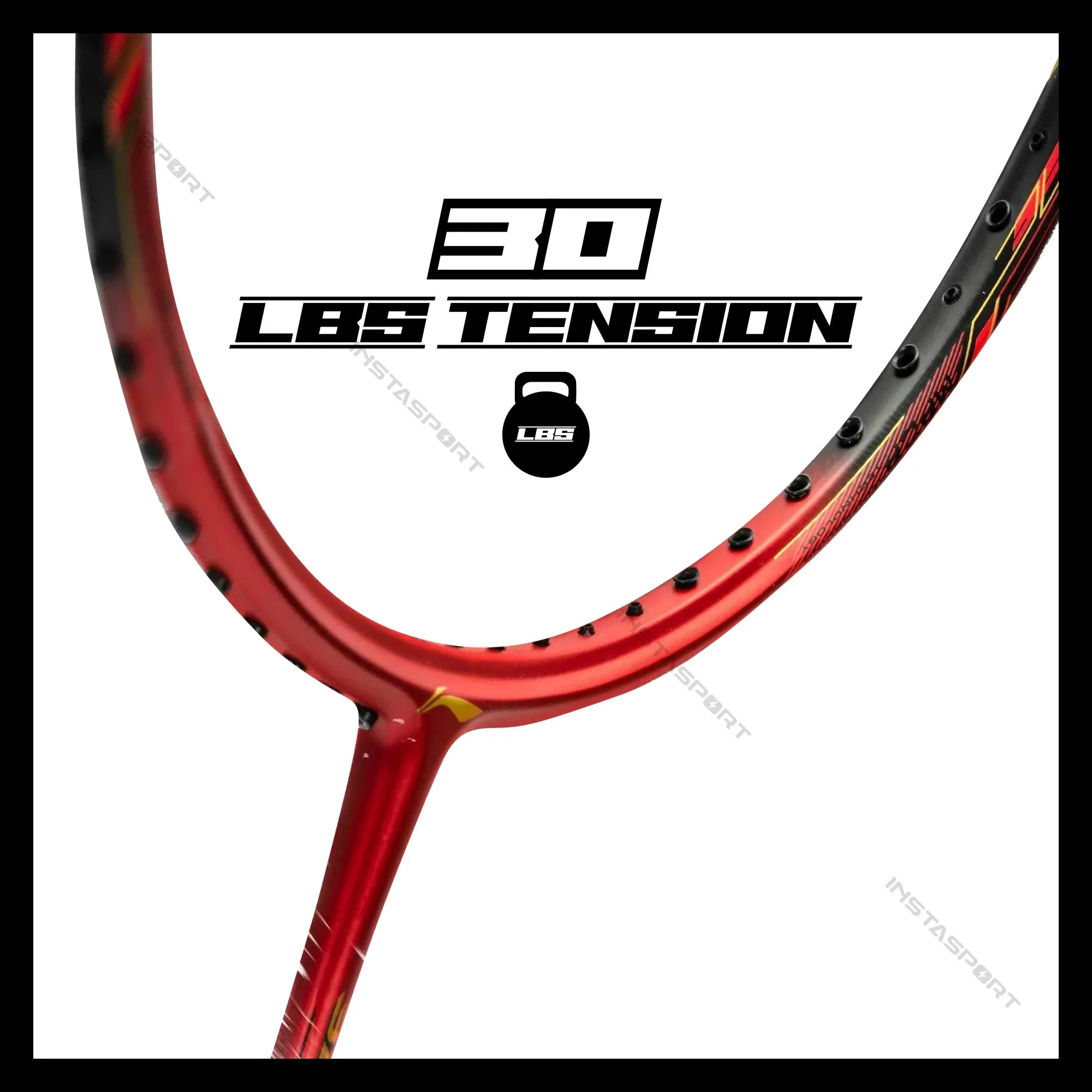 Li-Ning 3D CALIBAR X Boost (Dark Grey/Red) Badminton Racket