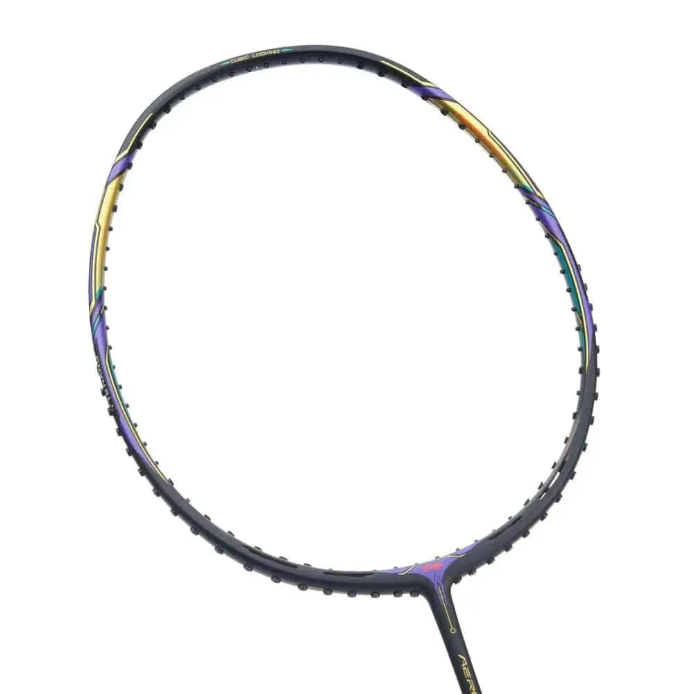 LI-NING Aeronaut 9000i Badminton Racquet Black Gold/Purple