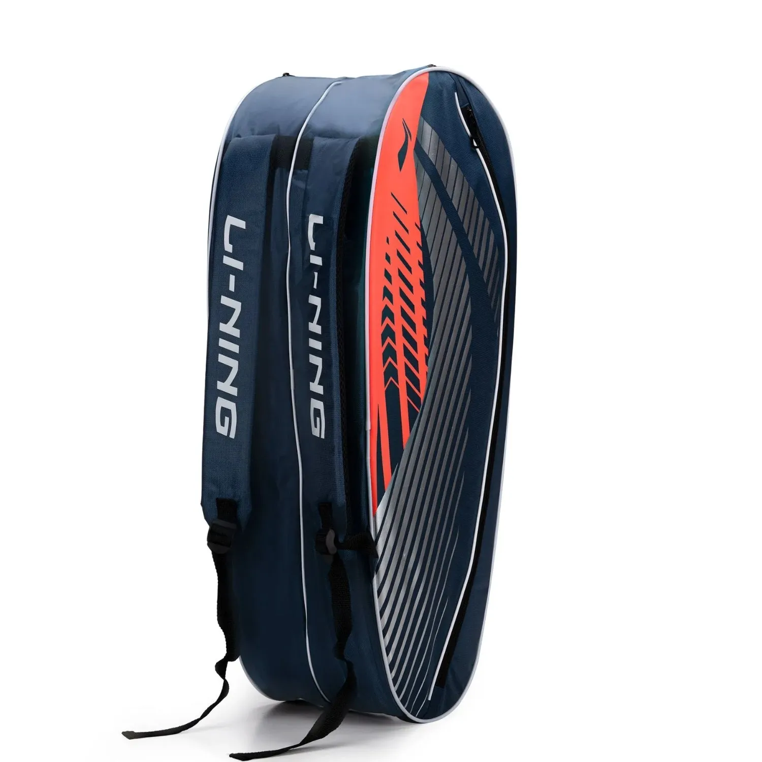 Li-Ning Triple Zipper Polyester Stripe Badminton Kit Bag