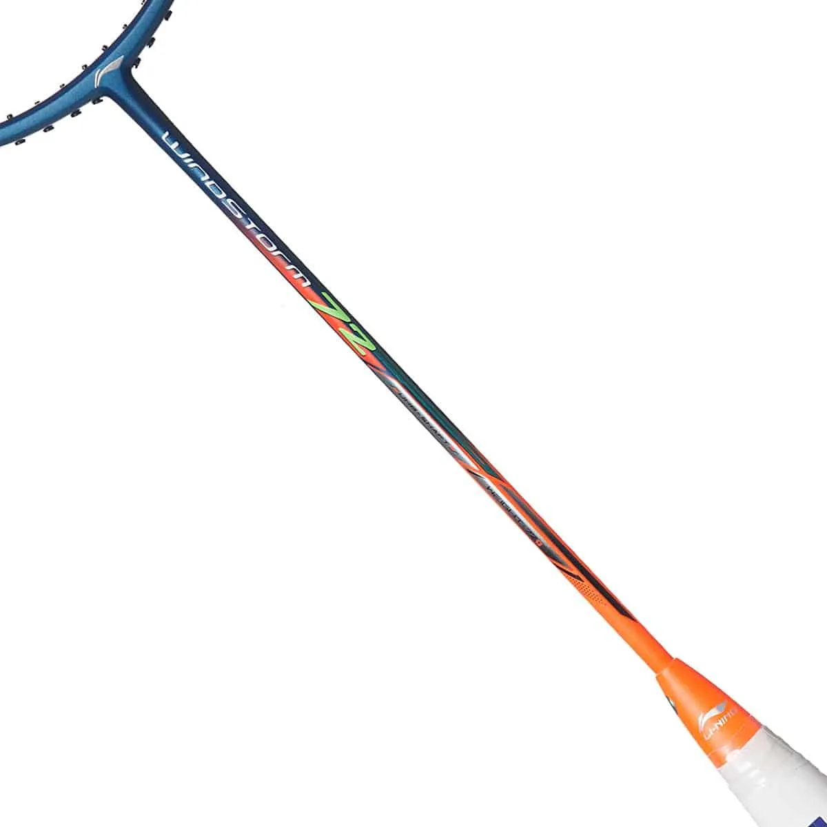 LI-NING WindStorm 72 Badminton Racquet Blue Orange