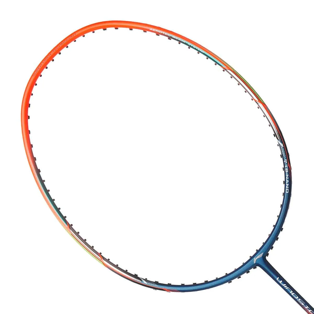 LI-NING WindStorm 72 Badminton Racquet Blue Orange