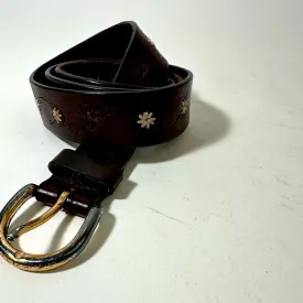 Limited Leather Daisy Belt
