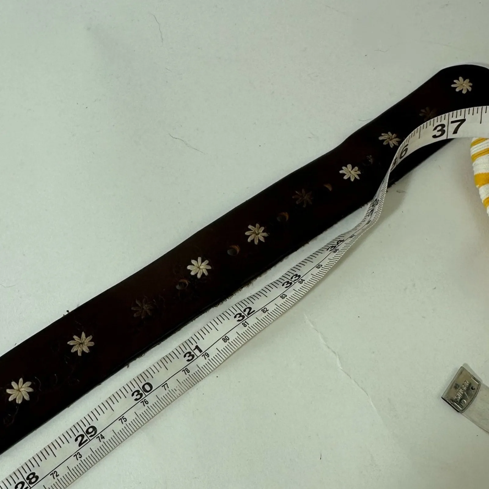 Limited Leather Daisy Belt