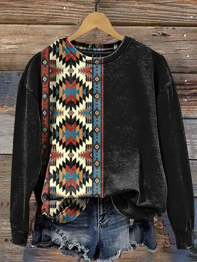 🔥Limited Time Discount🔥Western Vintage  Print T-shirt