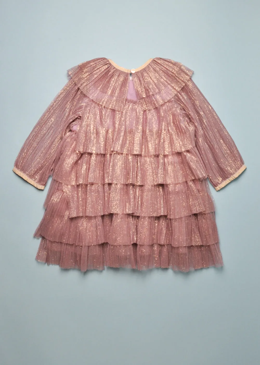 LUREX TIERED DRESS