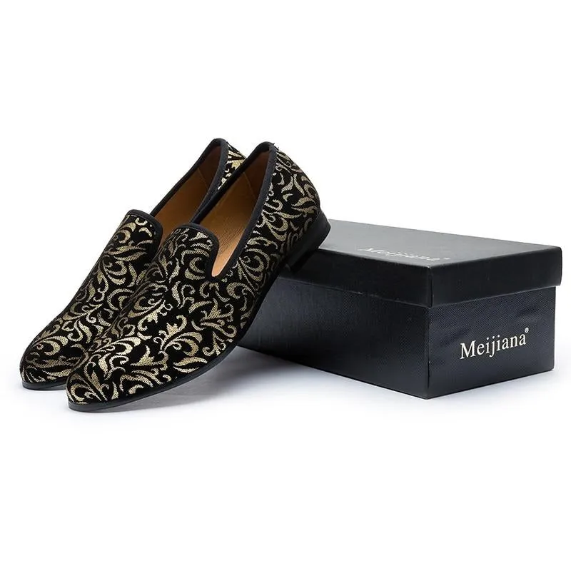 Luxury Men Shoes Black Loafers Leather Brand Comfortable Shoes