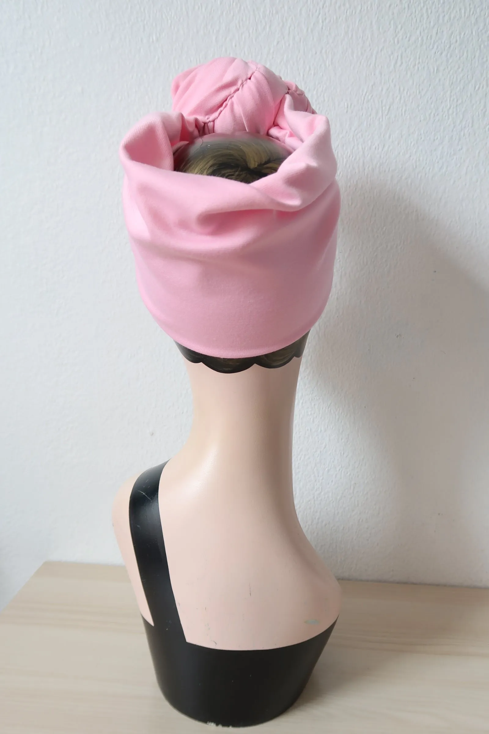 Made To Order: ROSE KNOT Vintage Style Pre-tied Headband in in 8 colours: red, black, leopard, olive green, mustard, rust, grey & navy