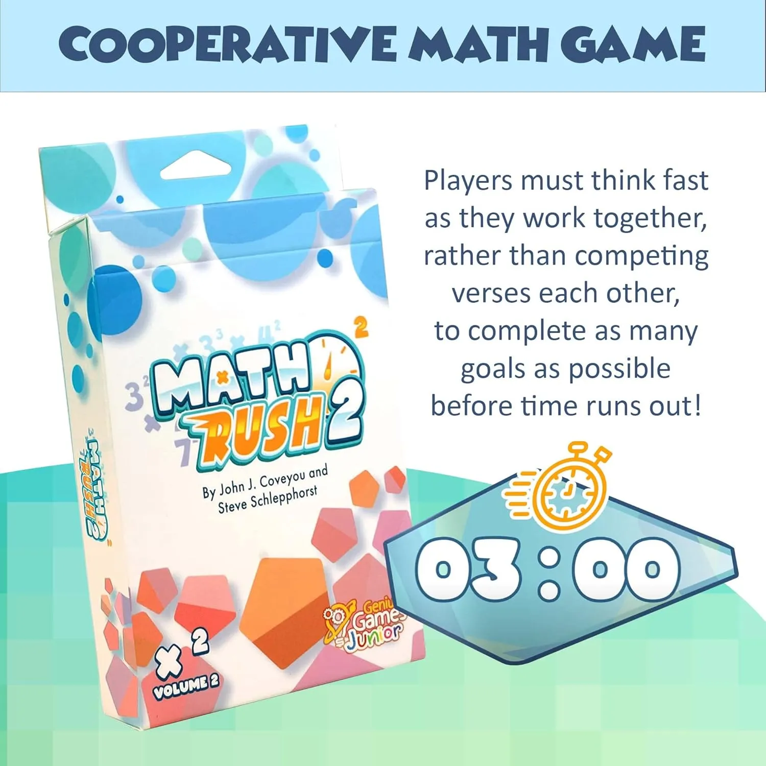 Math Rush 2: Multiplication & Exponents | A Cooperative Time-Based Educational Math Flash Card |STEM Game to Master Mental Math Skills