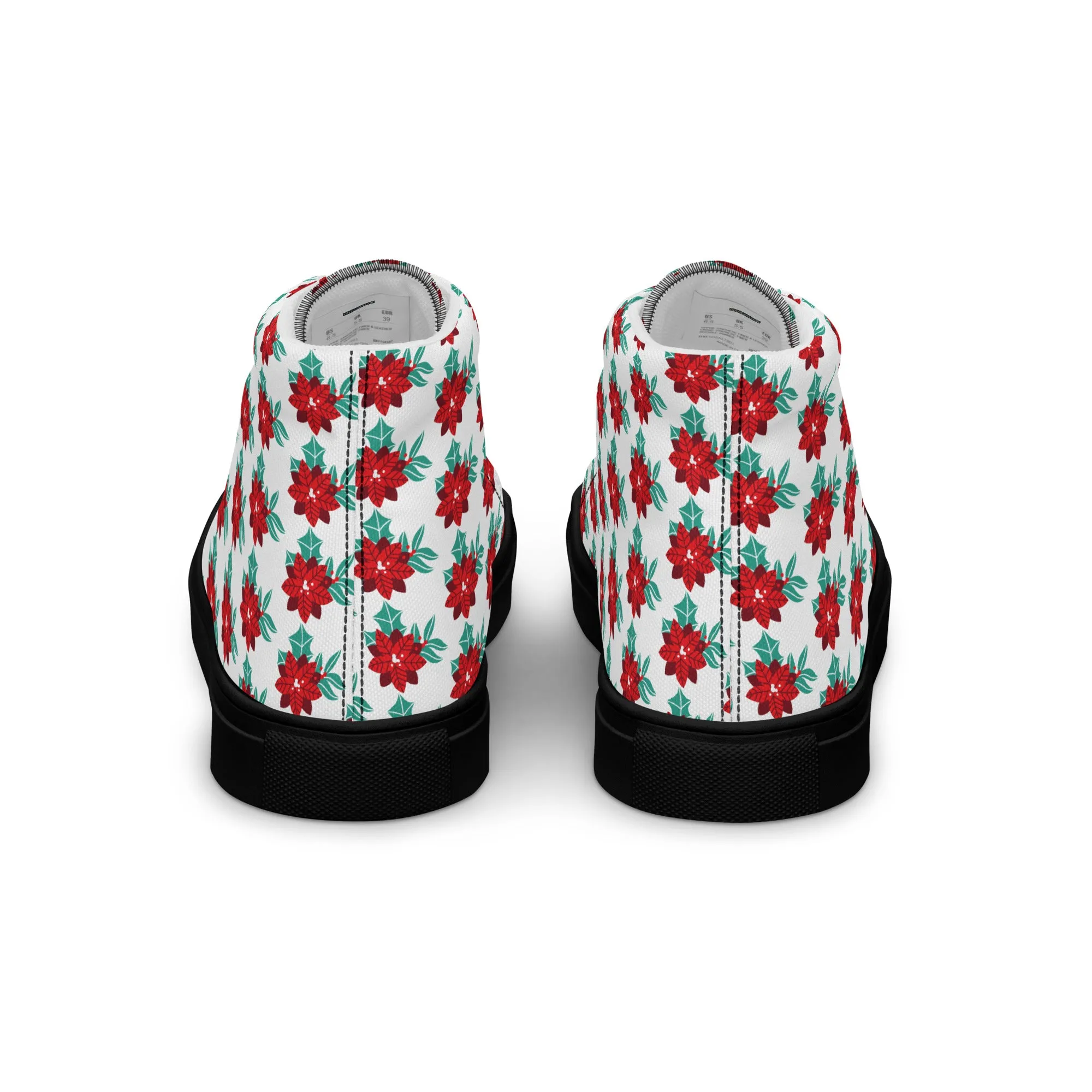 Men Christmas High Top Canvas Shoes (Glamourange Holiday Magic Canvas Shoes For Men - 0017)