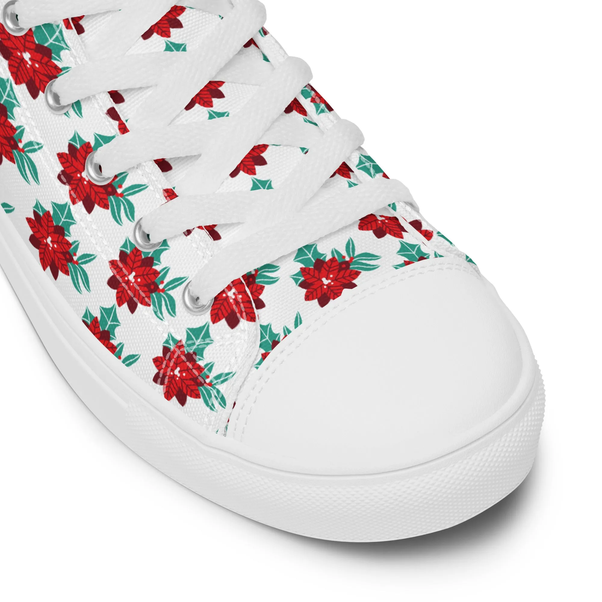 Men Christmas High Top Canvas Shoes (Glamourange Holiday Magic Canvas Shoes For Men - 0017)