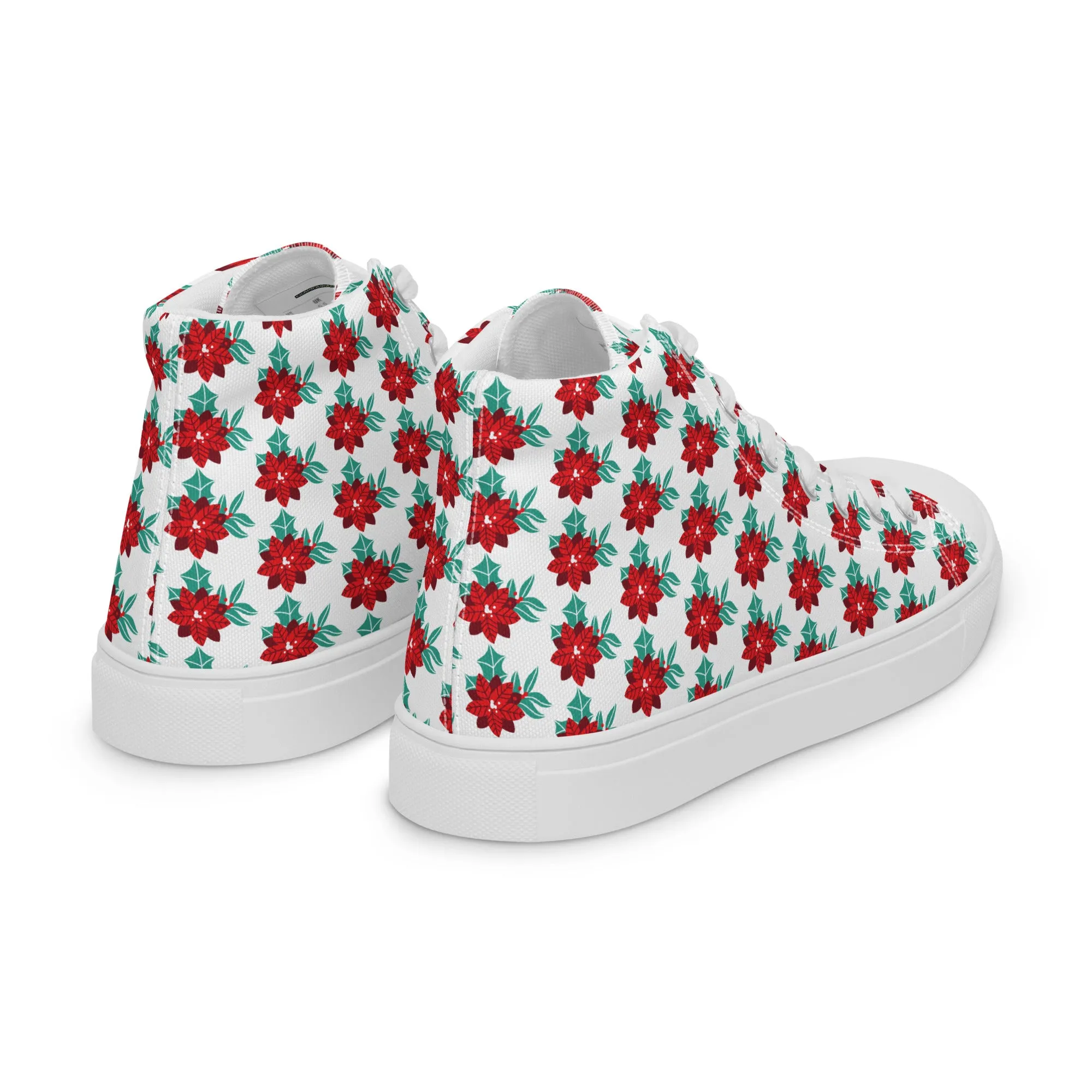 Men Christmas High Top Canvas Shoes (Glamourange Holiday Magic Canvas Shoes For Men - 0017)