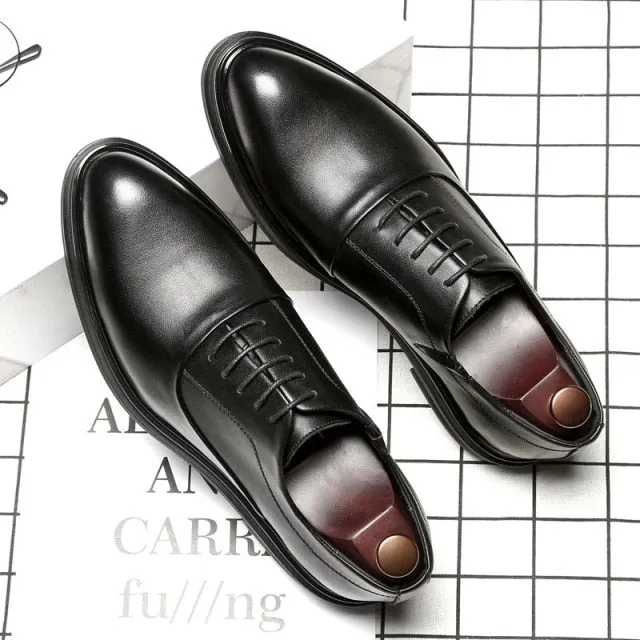 Mens Oxford Leather Brogues Shoes