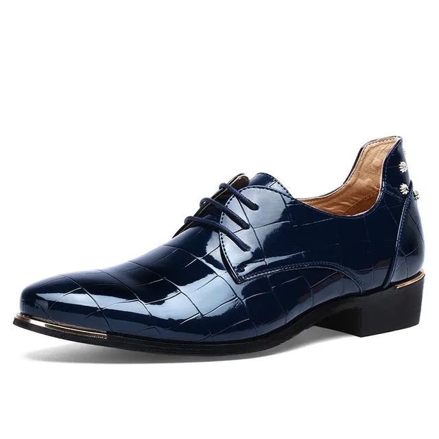 Mens Shoes Large Sizes Pointed Toe Men Red Dress Shoe Formal Shoes Homme Man Italy Dress Oxford Shoes Leather Wedding