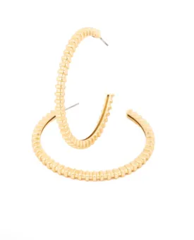 Michelle McDowell Adeline Large Gold Hoop Earrings